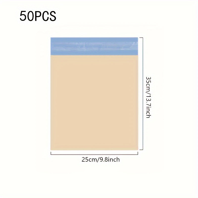50 Express Packaging Bags, Thickness 4 Silk, Waterproof Plastic Bags, Express Envelope Storage Bags, Mailing Bags, Multi-Purpose Self-Adhesive Sealed Product Packaging Bags
